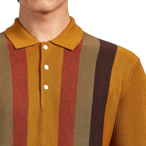 Beams Plus - Knit Polo Stripe