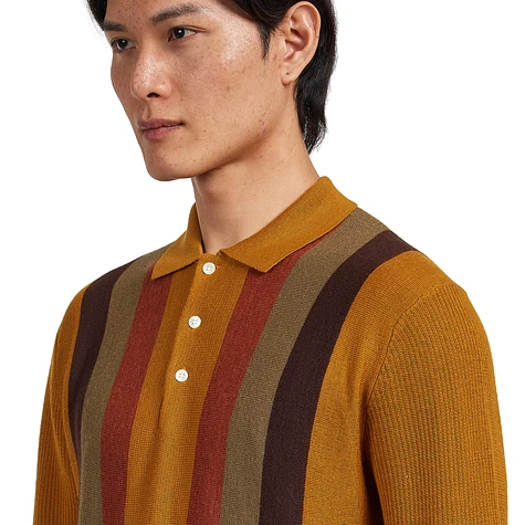 Beams Plus - Knit Polo Stripe