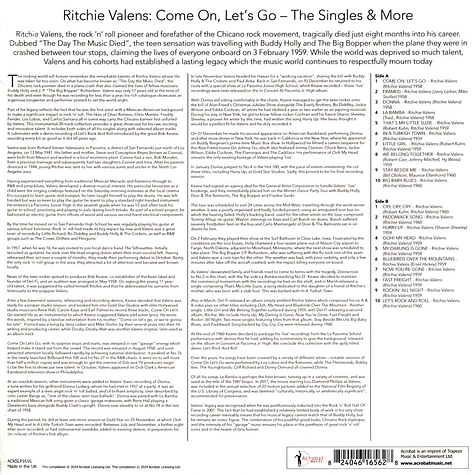 Ritchie Valens - Come On, Let's Go!: The Singles & More