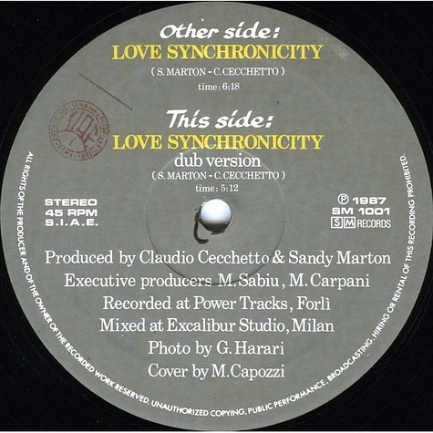 Sandy Marton - Love Synchronicity