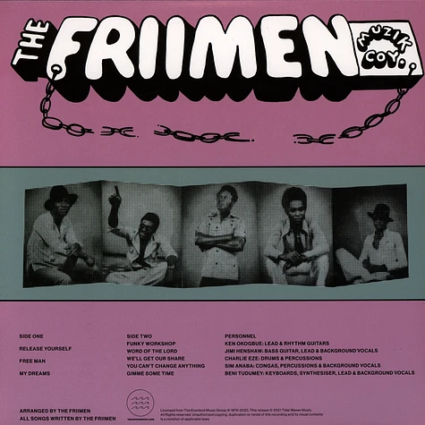 Friimen Muzik Company - Free Man Clear Vinyl Edition