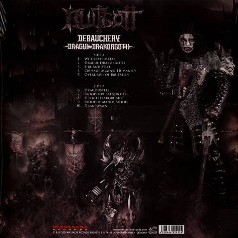 Blutgott - Dracul Drakorgoth Debauchery Version Black Vinyl Edition