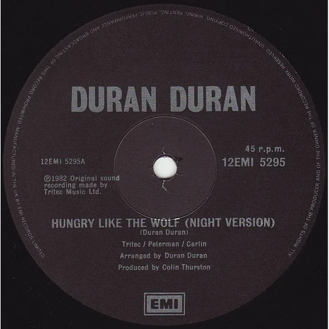 Duran Duran - Hungry Like The Wolf