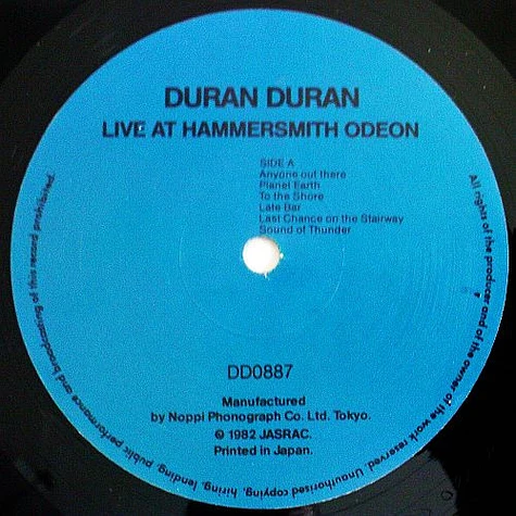 Duran Duran - Live At Hammersmith Odeon