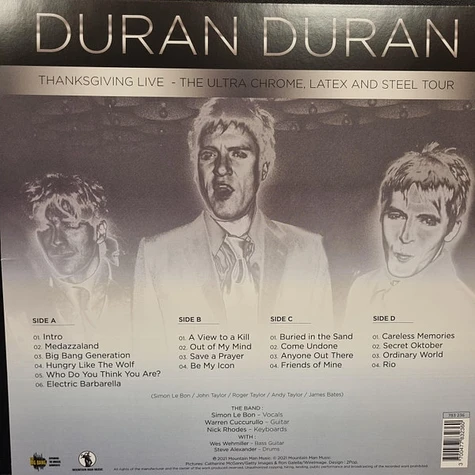 Duran Duran - Thanksgiving Live - The Ultra Chrome, Latex And Steel Tour