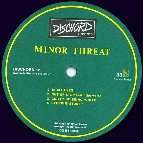 Minor Threat - Minor Threat