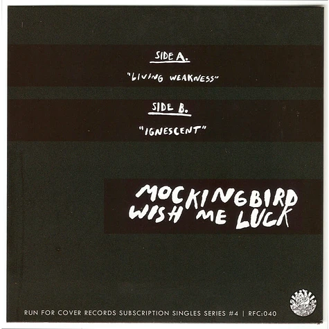 Mockingbird Wish Me Luck - Living Weakness