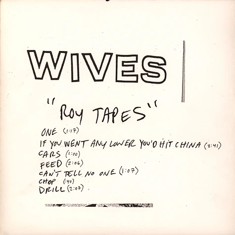 Wives - Roy Tapes