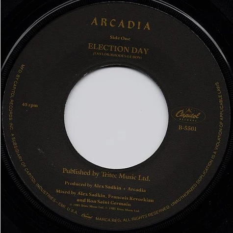 Arcadia - Election Day