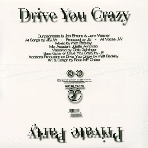 Dungeonesse - Drive You Crazy / Private Party