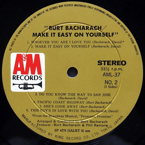 Burt Bacharach - Make It Easy On Yourself