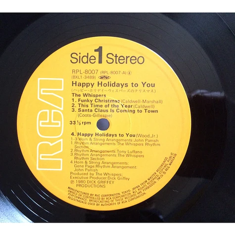 The Whispers - Happy Holidays To You