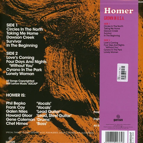 Homer - Grown In U.S.A. Purple Vinyl Edtion