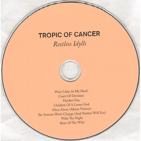 Tropic Of Cancer - Restless Idylls