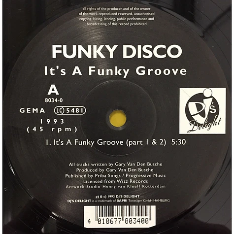 Funky Disco - It's A Funky Groove