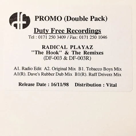 Radical Playaz - The Hook (Original + The Remixes)