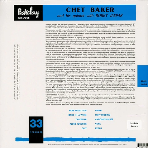 Chet Baker - Chet Baker And His Quintet With Bobby Jaspar (Chet Baker in Paris Vol. 3)