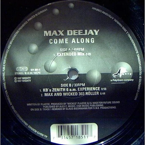 Max Deejay - Come Along