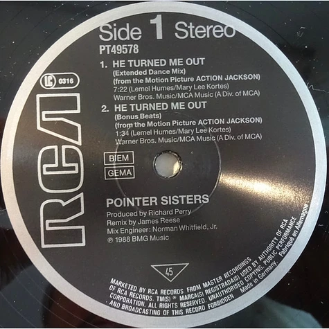 Pointer Sisters - He Turned Me Out