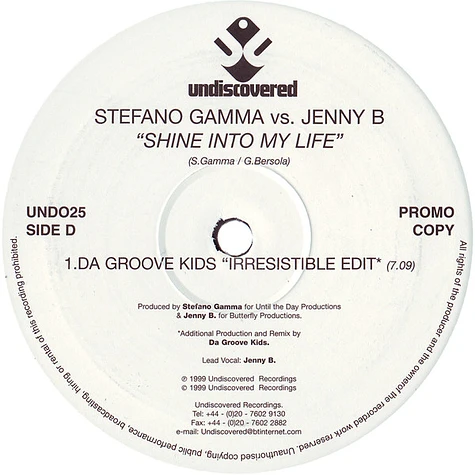 Stefano Gamma vs. Jenny B. - Shine Into My Life