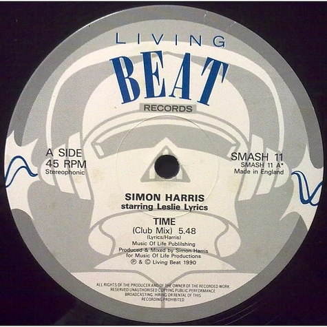 Simon Harris Starring Leslie Lyrics - Time