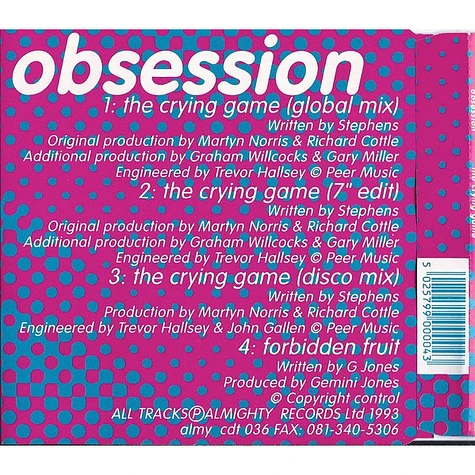 Obsession - The Crying Game