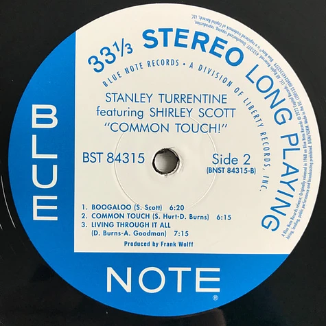 Stanley Turrentine Featuring Shirley Scott - Common Touch