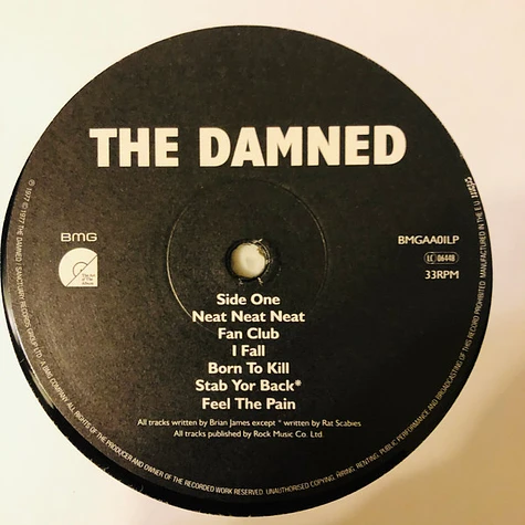 The Damned - Damned Damned Damned