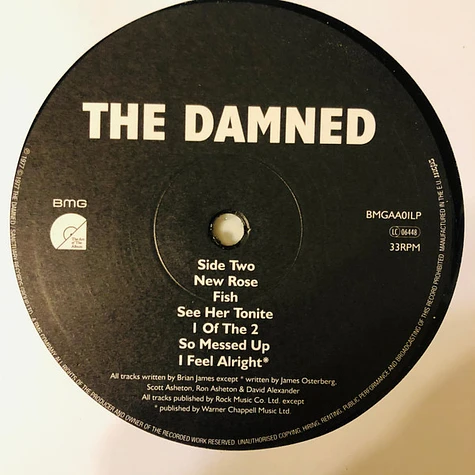 The Damned - Damned Damned Damned