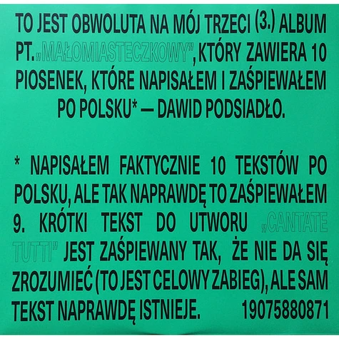 Dawid Podsiadło - Małomiasteczkowy