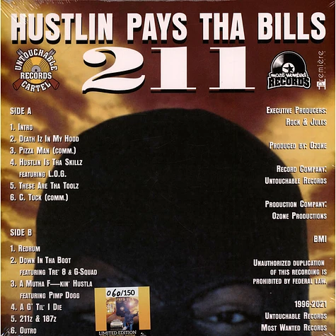 211 - Hustlin Pays Tha Bills Splatter Vinyl Edition