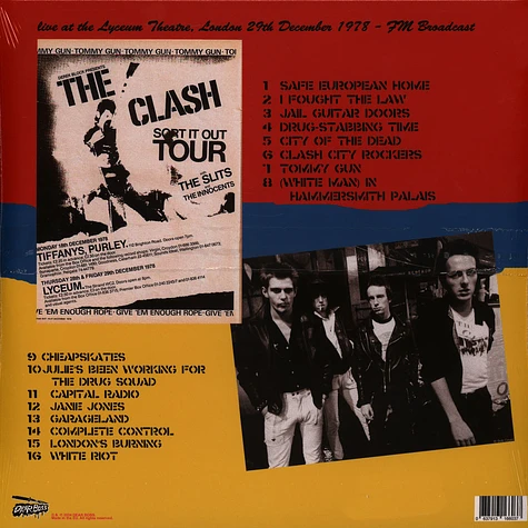 The Clash - Sort It Out: Live At The Lyceum Theatre, London 1978