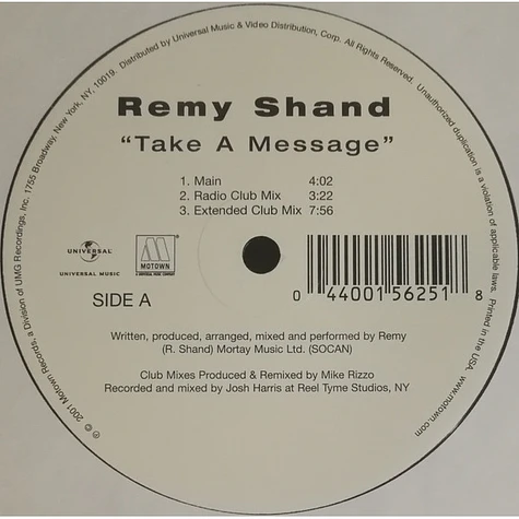 Remy Shand - Take A Message