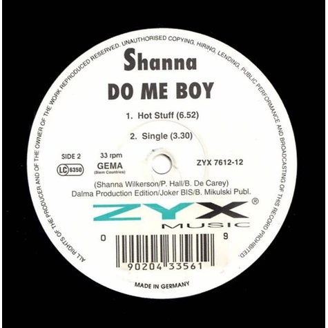 Shanna - Do Me Boy