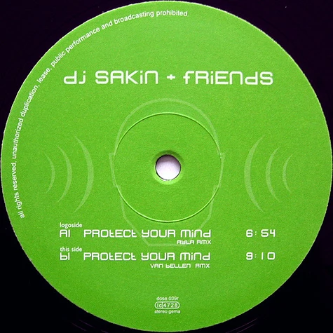 DJ Sakin & Friends - Protect Your Mind (Ayla + Van Bellen Remixes)