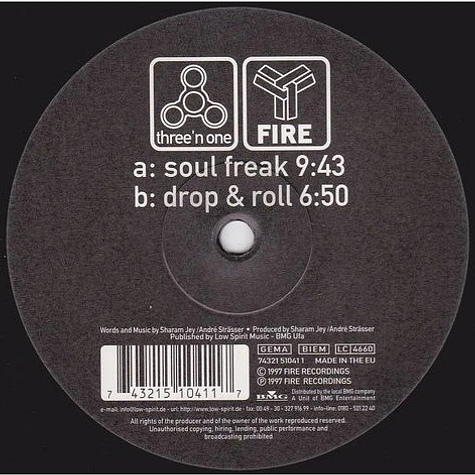 Three 'N One - Soul Freak / Drop & Roll