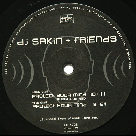 DJ Sakin & Friends - Protect Your Mind (Suspicious Remix)