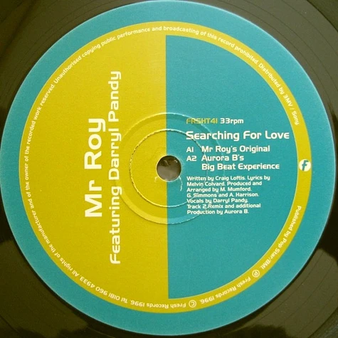 Mr. Roy Featuring Darryl Pandy - Searching For Love