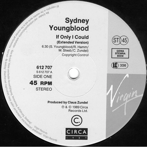 Sydney Youngblood - If Only I Could / Ain't No Sunshine / Congratulations