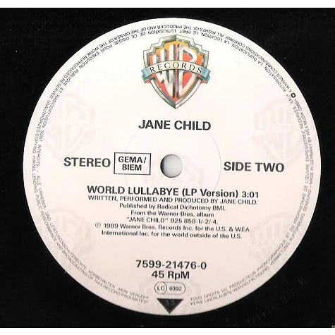 Jane Child - Don't Wanna Fall In Love