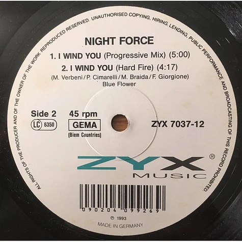 Night Force - I Wind You