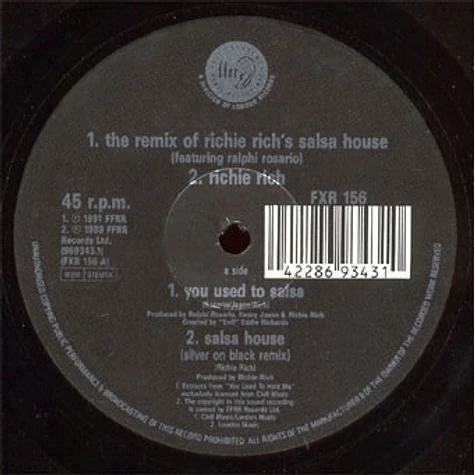 Richie Rich / Ralphi Rosario - The Remix Of Richie Rich's Salsa House (Remix)