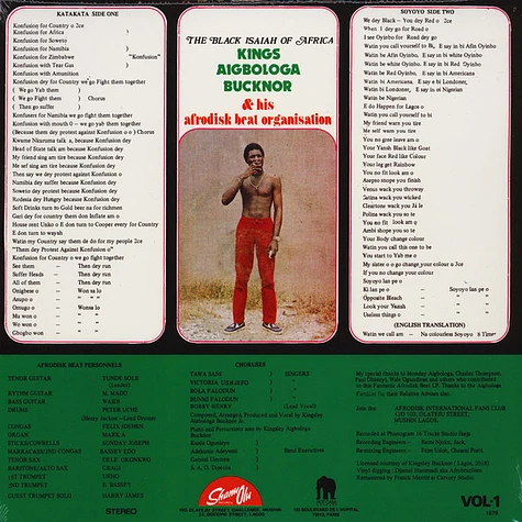 Kingsley Aigbologa Bucknor Jr. & Afrodisk Beat Organisation - Vol. I - Katakata