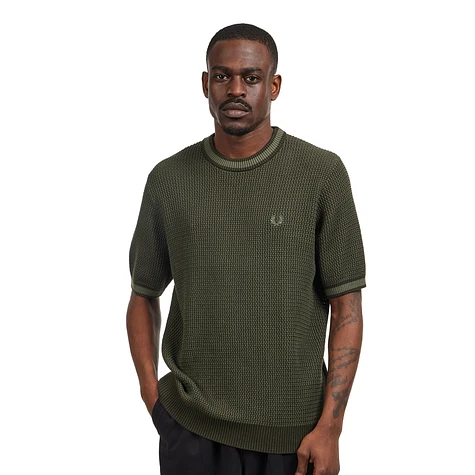 Fred Perry - Textured Knitted T-Shirt