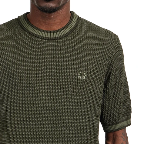 Fred Perry - Textured Knitted T-Shirt