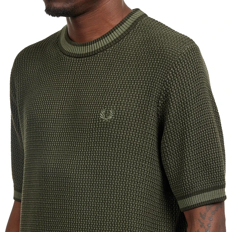 Fred Perry - Textured Knitted T-Shirt