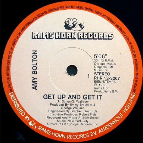 Amy Bolton - Get Up And Get It