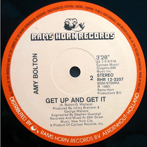 Amy Bolton - Get Up And Get It