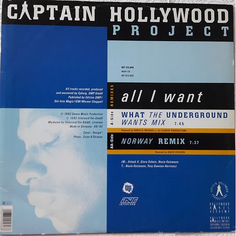 Captain Hollywood Project - All I Want (Remixes)