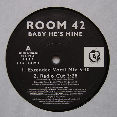 Room 42 - Baby He's Mine